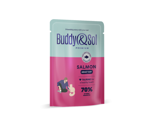 Детальная картинка ADULT Влажный корм премиум-класса для взрослых кошек (рыба в соусе), 85г