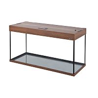 Картинка анонса Аквариум AquaPlus LUX П264 орех (121х41х61 см) стекло 8 мм, прямоугольный, 237 л., с лампами Т8 2х38 Вт, аквар. коврик