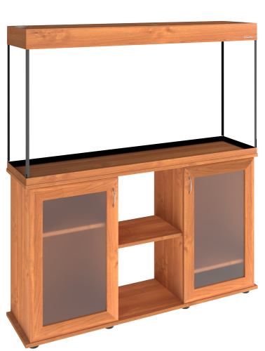 Детальная картинка Аквариум AquaPlus LUX LED П264 ольха (121х41х61 см) стекло 8 мм, прямоугольный, 237 л., аквар. коврик фото 2