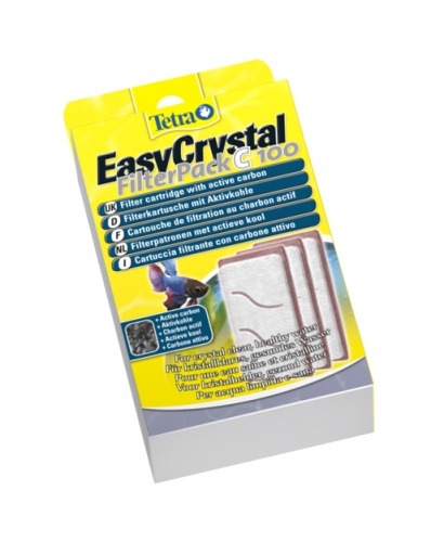 Детальная картинка 
Комплект сменных картриджей Tetra EasyCrystal Filterpack C 100 с углем для фильтра EasyCrystal 100 (3 шт.) подходит для аквариумов Cascade Globe, Tetra Duo WaterFall Globe фото 3