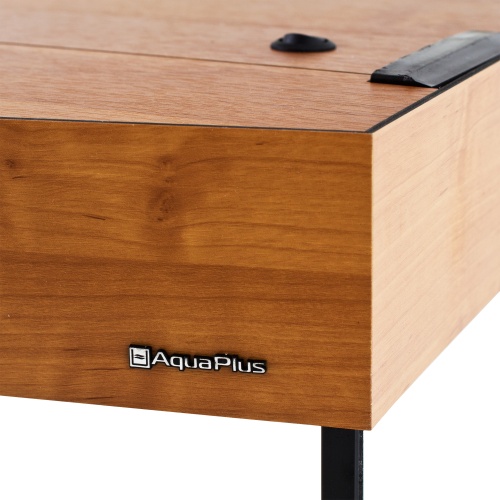 Детальная картинка Аквариум AquaPlus LUX Ф115 ольха (81х36х49 см) стекло 6 мм, фигурный, 98 л., с лампами Т8 2х18Вт, аквар. коврик фото 7