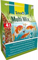 Корм Tetra Pond Multi Mix 4 л, кормовая смесь для всех видов прудовых рыб ( хлопья, палочки, таблетки, гаммарус)