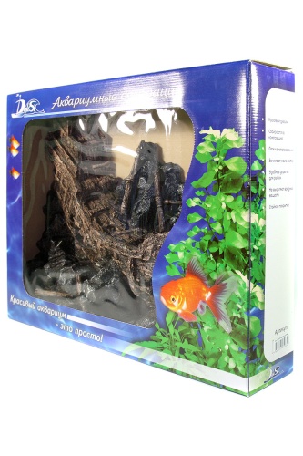 Детальная картинка 531 Грот DEKSI Корабль  50х10х40см, односторонний декоративный элемент фото 5