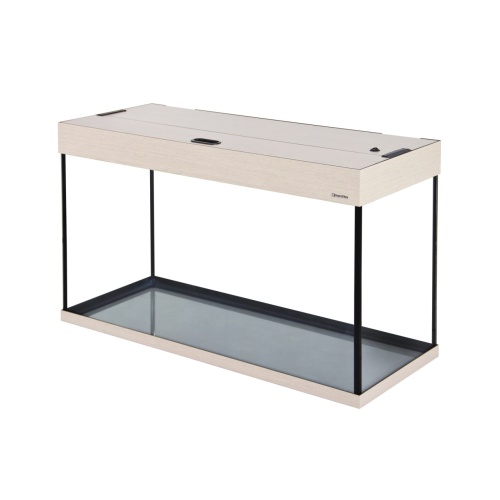 Детальная картинка Аквариум AquaPlus LUX П150 выбеленный дуб (91х36х56 см) стекло 6мм, 141 л., прямоугольный, с лампами Т8 2х25 Вт, аквар. коврик