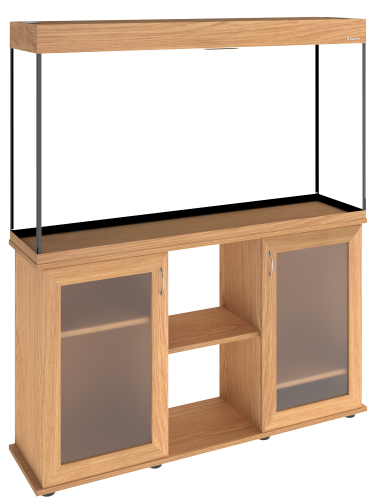 Детальная картинка Аквариум AquaPlus LUX П288 дуб (121х41х66 см) стекло 10 мм, прямоугольный, 254 л., с лампами Т8 2х38 Вт, аквар. коврик фото 6