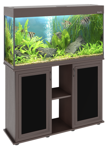 Детальная картинка Аквариум AquaPlus LUX П200 венге (101х41х56 см) стекло 6/8 мм, прямоугольный, 181 л., с лампами Т8 2х30 Вт, аквар. коврик фото 7