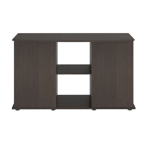 Детальная картинка Подставка AquaPlus фигурная 120 (121х41/32х72 см) две дверки ДСП, венге, в коробке, подходит для модели аквариума LUX Ф245 фото 2