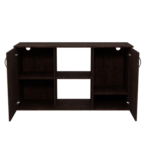 Детальная картинка Подставка AquaPlus 120 (121*41*72) две дверки ДСП, венге, в коробке, подходит для моделей аквариумов LUX П264, LUX П288 фото 3