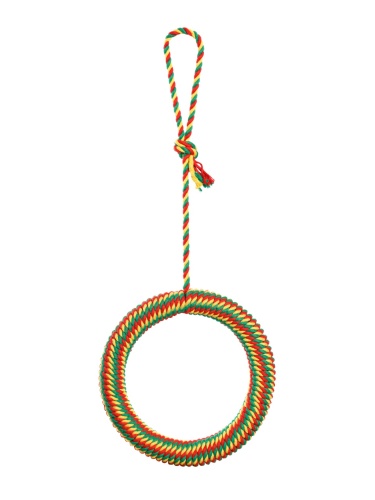 Детальная картинка Кольцо-качели для птиц Petsiki RingRay 280 cotton RGY, d=28см