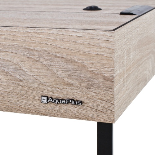 Детальная картинка Аквариум AquaPlus LUX LED П288 дуб сонома (121х41х66 см) стекло 10 мм, прямоугольный, 254 л., аквариумный коврик