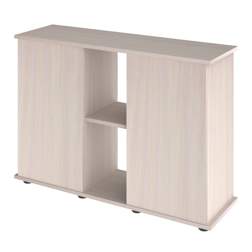 Детальная картинка Подставка AquaPlus 100 (101*41*72 см) две дверки ДСП, выбеленный дуб, в коробке, подходит для модели аквариума LUX П200