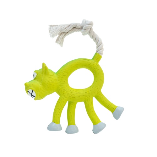 Детальная картинка Игрушка латекс ZooOne "Корова с канатным хвостом" 12 см фото 5