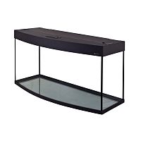 Картинка анонса Аквариум AquaPlus LUX Ф170 черный (101х41х56 см) стекло 6/8 мм, фигурный, 161 л., с лампами Т8 2х30 Вт, аквар. коврик