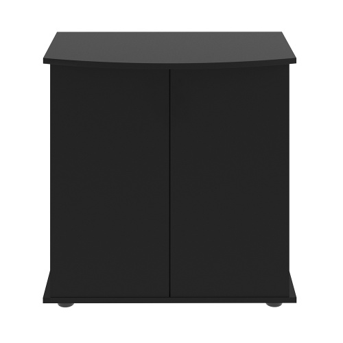 Детальная картинка Подставка AquaPlus фигурная 70 (71х36/30х72 см) две дверки ДСП, черная, в коробке, подходит для модели аквариума LUX Ф105 фото 2