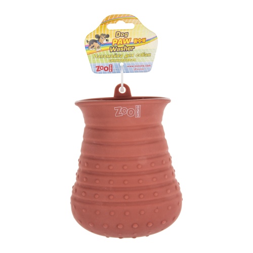 Детальная картинка Лапомойка ZooOne для собак силиконовая большая (КРАСНАЯ) фото 2