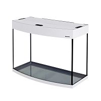 Картинка анонса Аквариум Ф-105 LUX LED (71х36х56 см) стекло 6 мм, белое дерево, 99 л., аквар. коврик