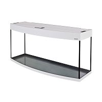 Картинка анонса Аквариум AquaPlus LUX LED Ф245 белое дерево (121х41х61 см) стекло 8 мм, фигурный, 213 л., аквар. коврик