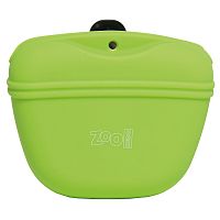 Картинка анонса Сумочка для лакомств ZooOne силиконовая с магнитным замком (САЛАТОВАЯ)